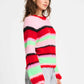 POM Amsterdam Pullovers SWEATER - Brushed Stripes Green