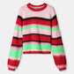 POM Amsterdam Pullovers SWEATER - Brushed Stripes Green