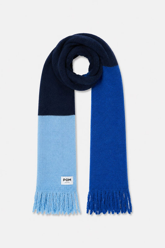 POM Amsterdam Scarves Blue / OS SHAWL - Vera Eternal Blue