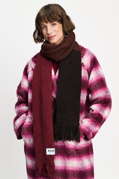 POM Amsterdam Scarves Brown / OS SHAWL - Vera Chocolate Brown