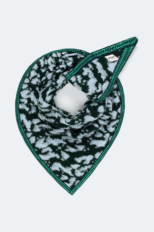 POM Amsterdam Scarves Green / OS SHAWL - Hero Animal Green Blue
