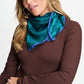 POM Amsterdam Scarves Green / OS SHAWL - Maya Bloom Teal Green