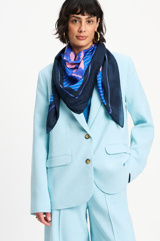 POM Amsterdam Scarves Multi colour / OS SHAWL - Waves Pink