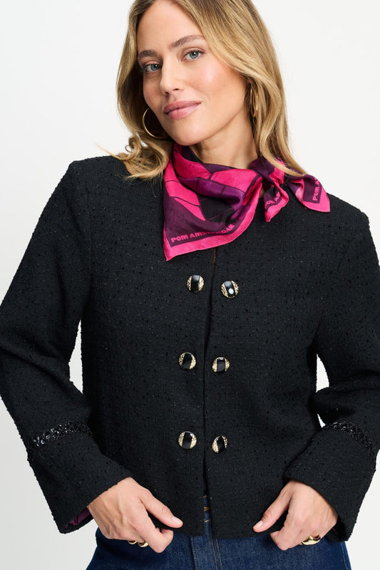 POM Amsterdam Scarves Pink / OS SHAWL - Maud The Grand Finale