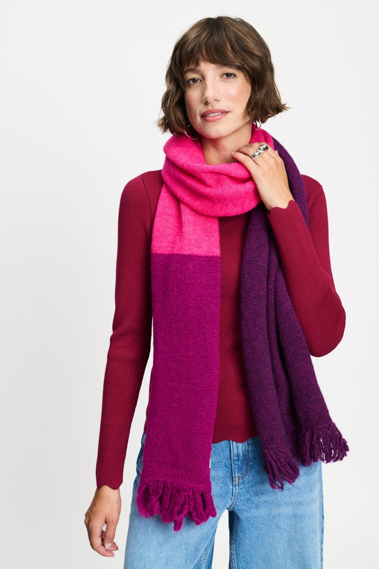 POM Amsterdam Scarves Pink / OS SHAWL - Vera Ultra Pink