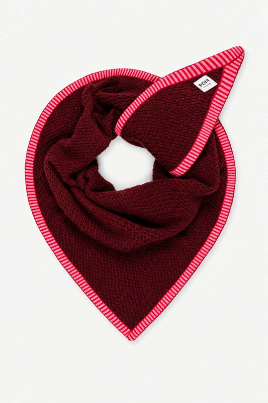 POM Amsterdam Scarves Red / OS SHAWL - Hero Burgundy Red