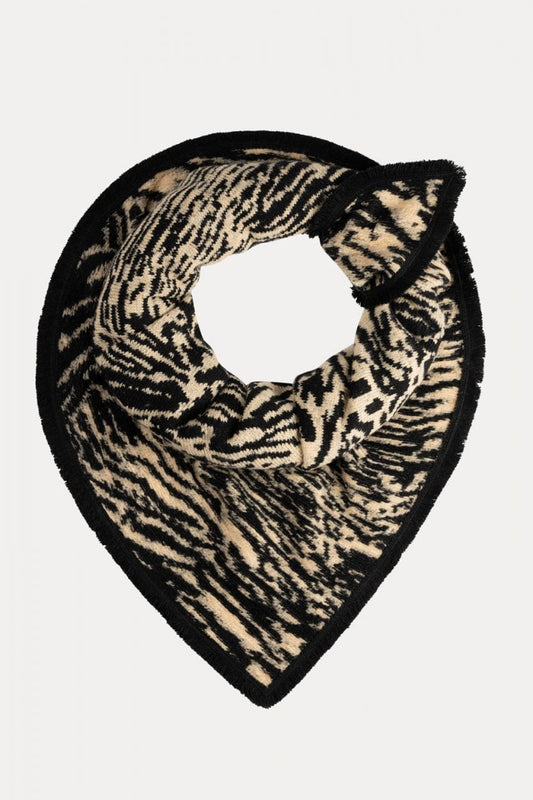 POM Amsterdam Shawls Beige / OS SHAWL - Zebra Glorious Sand