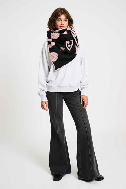 POM Amsterdam Shawls Black / OS SHAWL - Dots Noir