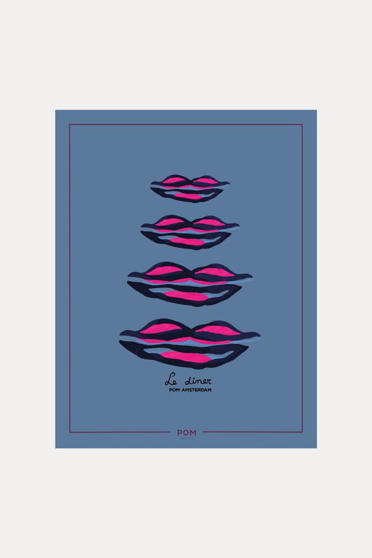 POM Amsterdam Shawls Blue / OS SHAWL - Bisous