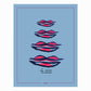 POM Amsterdam Shawls Blue / OS SHAWL - Bisous