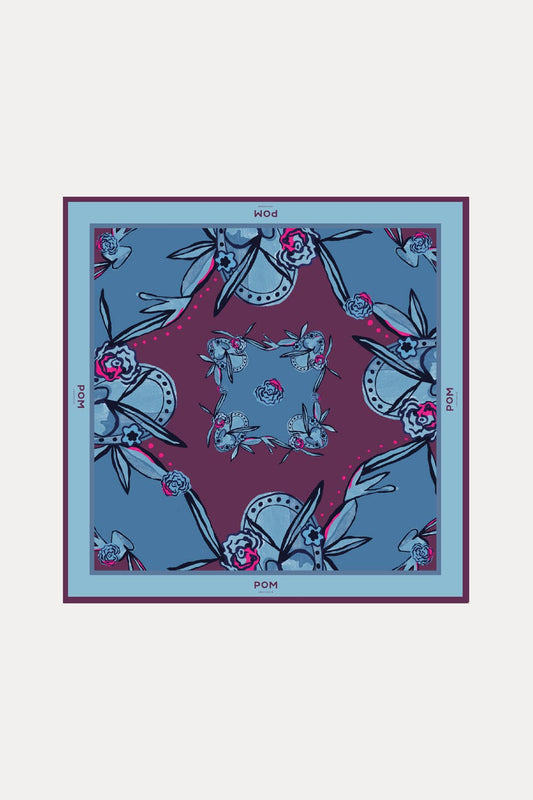 POM Amsterdam Shawls Blue / OS SHAWL - Mystic Dinner