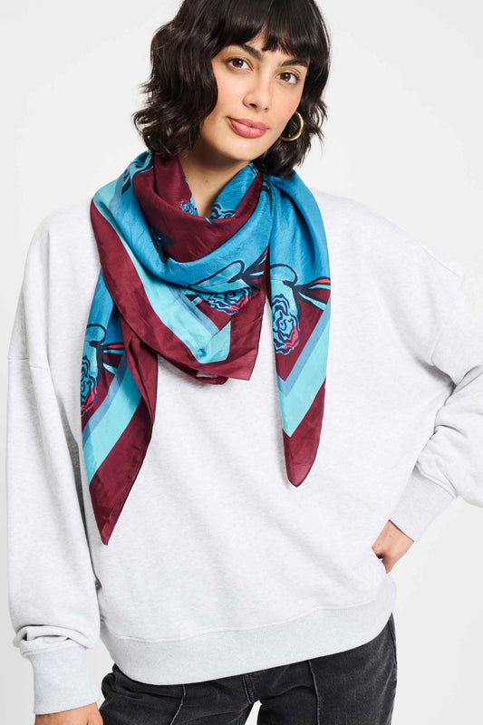 POM Amsterdam Shawls Blue / OS SHAWL - Mystic Dinner