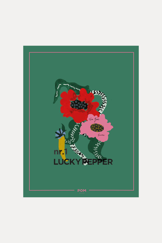 POM Amsterdam Shawls Green / OS SHAWL - Lucky Pepper