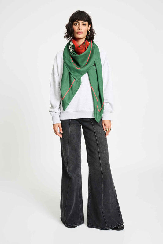 POM Amsterdam Shawls Green / OS SHAWL - Lucky Pepper
