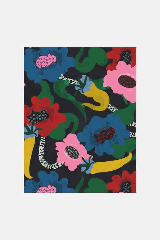 POM Amsterdam Shawls Multi colour / OS SHAWL - Autumn Garden