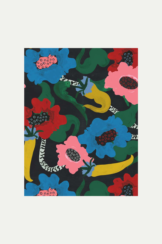 POM Amsterdam Shawls Multi colour / OS SHAWL - Autumn Garden