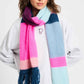 POM Amsterdam Shawls Multi colour / OS SHAWL - Brushed Stripes Blue