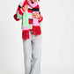 POM Amsterdam Shawls Multi colour / OS SHAWL - Brushed Stripes Green