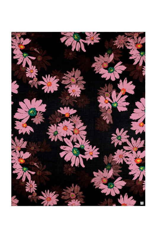 POM Amsterdam Shawls Pink / OS SHAWL - Big Blooming Pink