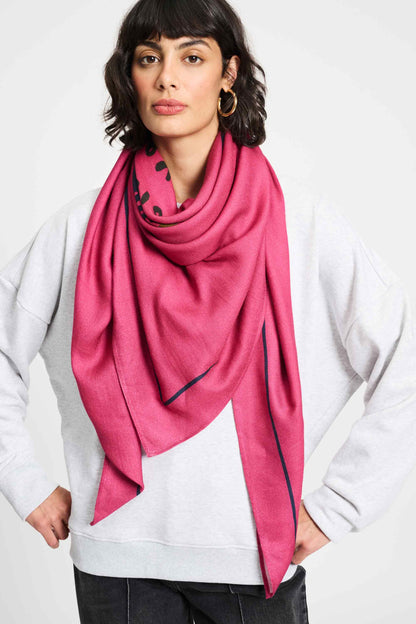 POM Amsterdam Shawls Pink / OS SHAWL - Un Croissant SVP