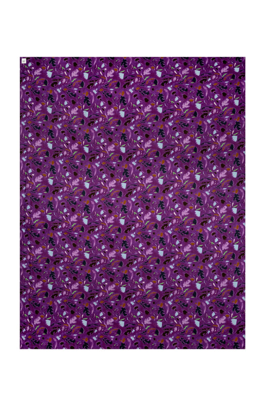 POM Amsterdam Shawls Purple / OS SHAWL - Featherfest Cactus Pink