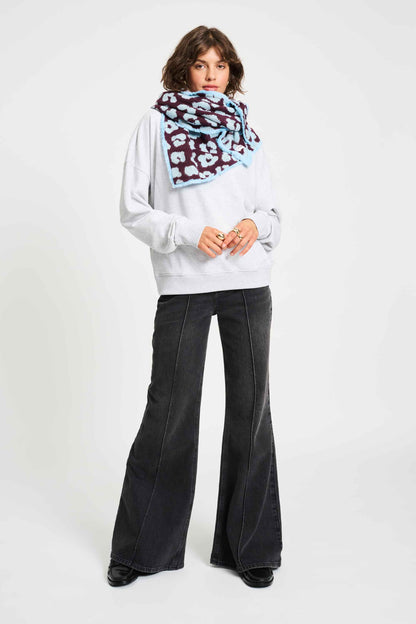 POM Amsterdam Shawls Purple / OS SHAWL - Leopard Plum