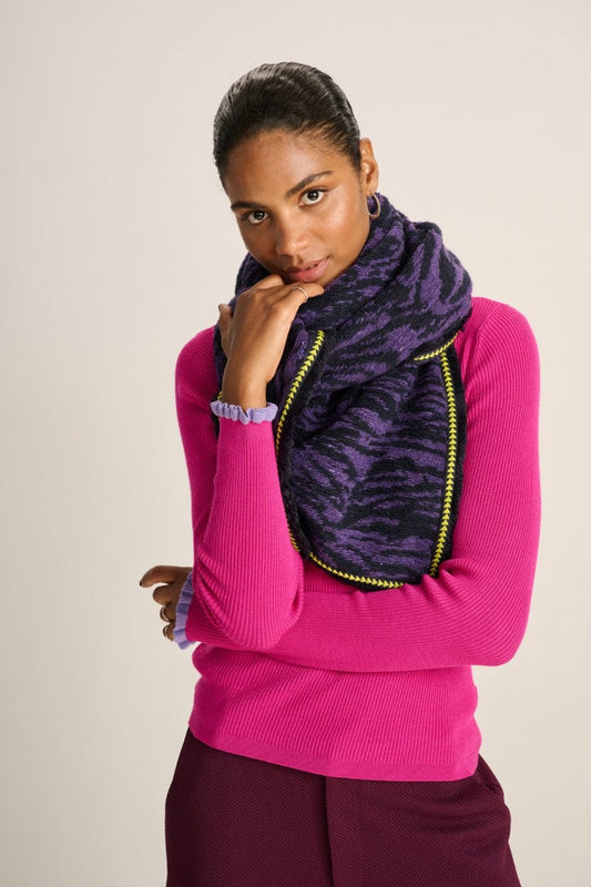 POM Amsterdam Shawls Purple / OS SHAWL - Zebra Lilac