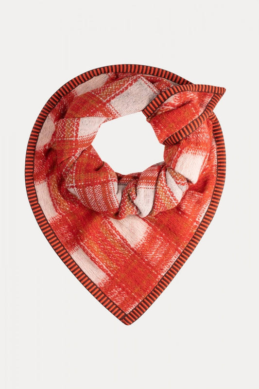 POM Amsterdam Shawls Red / OS SHAWL - Checks Scarlet Red