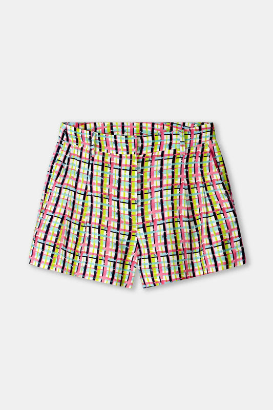 POM Amsterdam Shorts SHORTS - Brushwork Check Linen