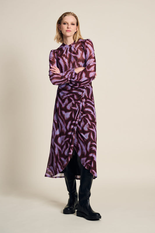 POM Amsterdam Skirts Multi colour / 34 SKIRT - Feathers Brown
