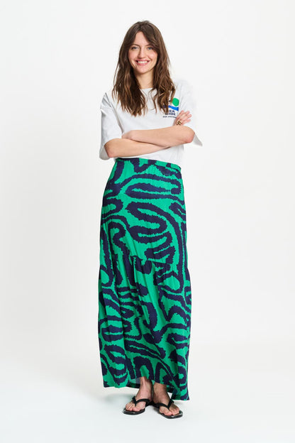 POM Amsterdam Skirts Multi colour / 34 SKIRT - Waves Green