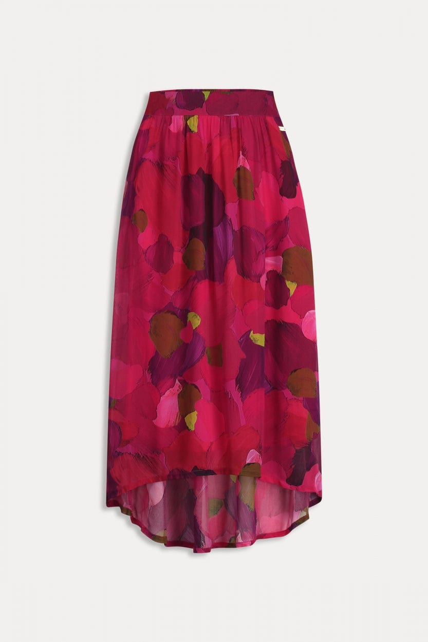 POM Amsterdam Skirts SKIRT - Brushwork Fiery Pink