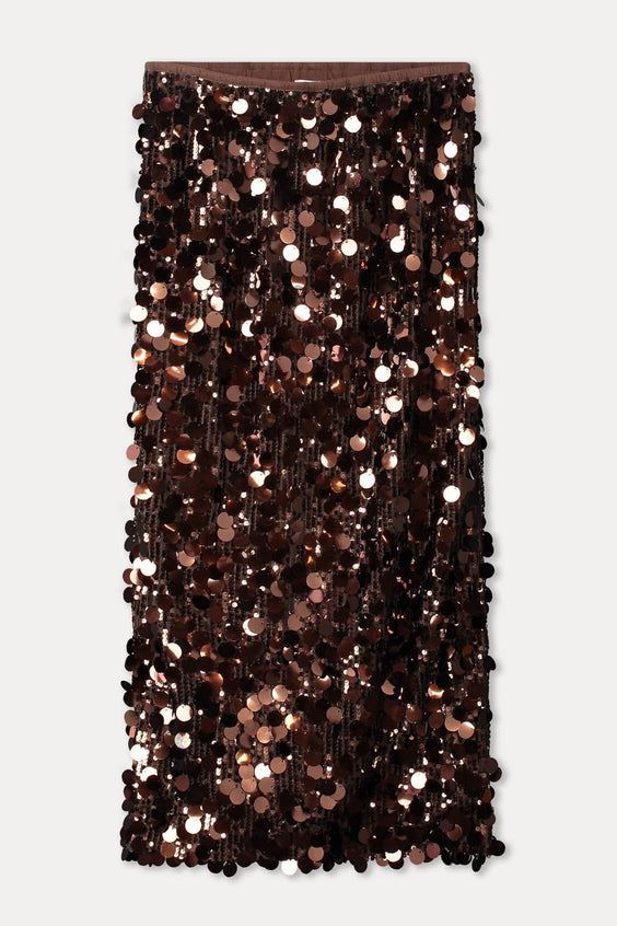 POM Amsterdam Skirts SKIRT - Lina Chocolate Brown