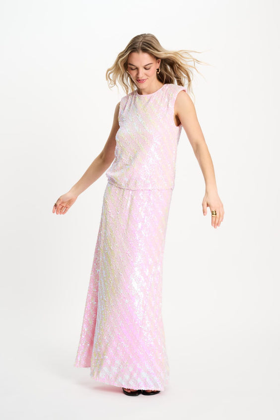 POM Amsterdam Skirts SKIRT - Sequins Shell Pink