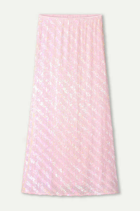 POM Amsterdam Skirts SKIRT - Sequins Shell Pink