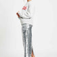 POM Amsterdam Skirts SKIRT - Sequins Silver