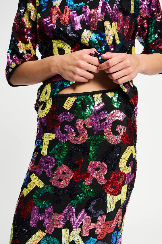 POM Amsterdam Skirts SKIRT - Splashing Letters