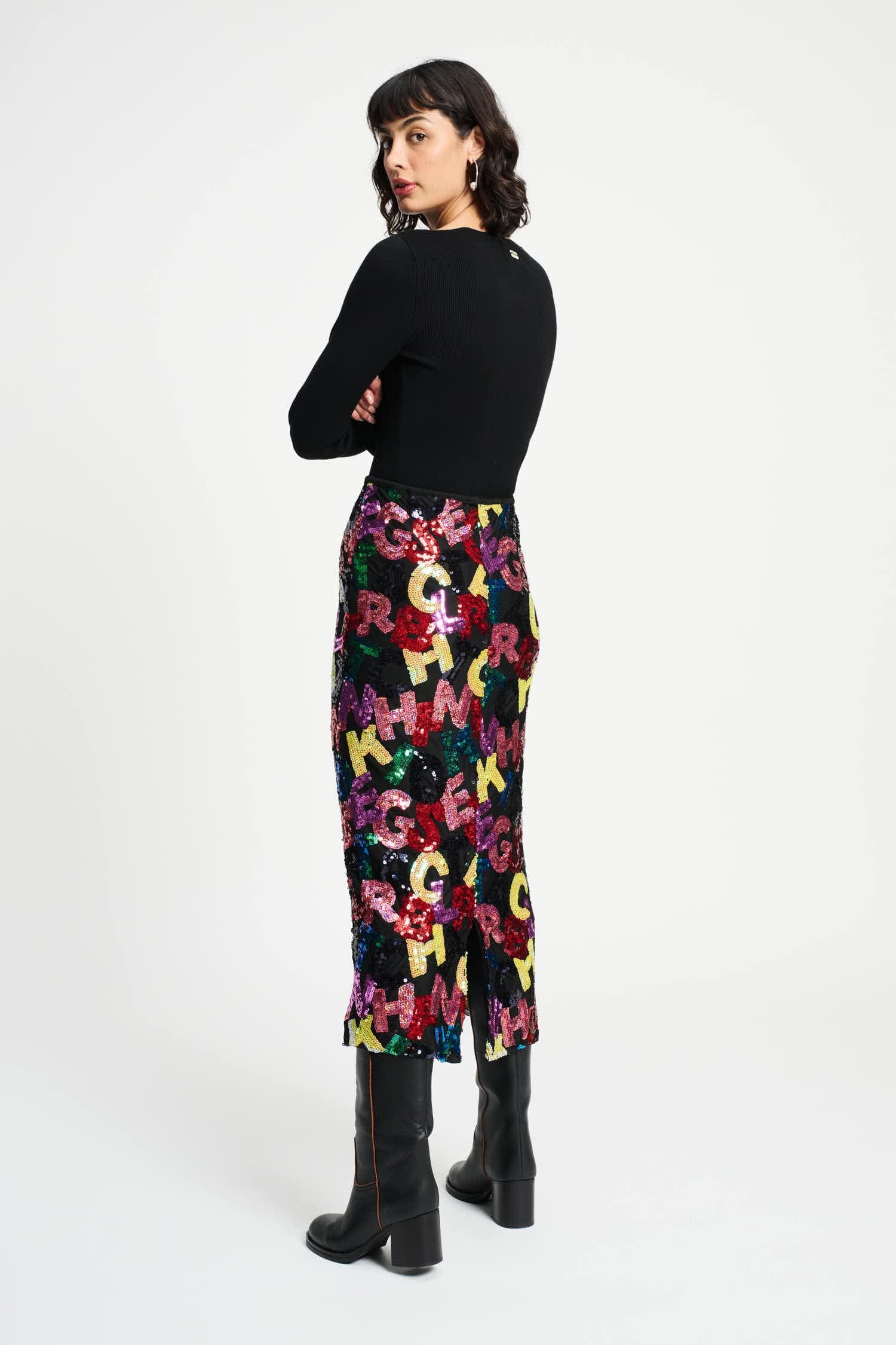 POM Amsterdam Skirts SKIRT - Splashing Letters