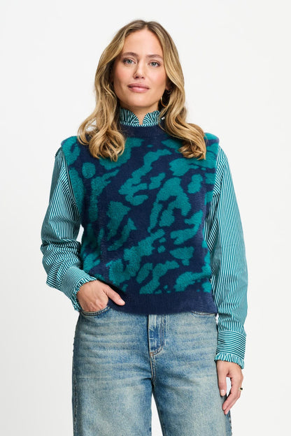 POM Amsterdam Spencers Green / 34 SPENCER - Shelly Animal Teal Green