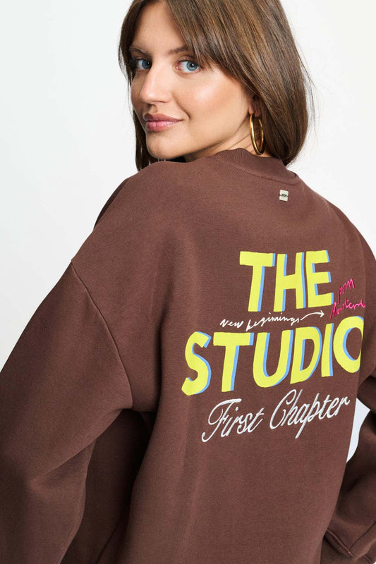 POM Amsterdam Sweaters Brown / 34 SWEATER - Sophie The Studio