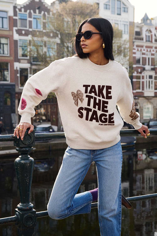 POM Amsterdam Sweaters Grey / 34 SWEATER - Sascha Take The Stage