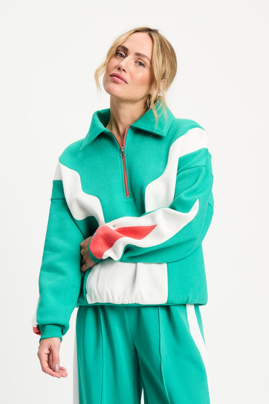 POM Amsterdam Sweaters Multi colour / 34 SWEATER - Colourblock Game On