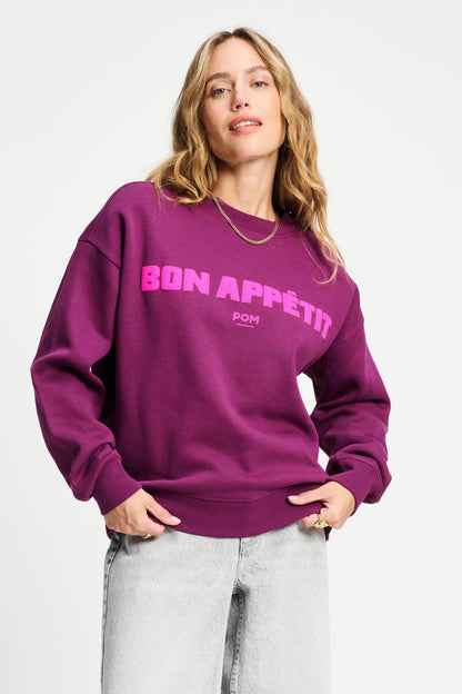 POM Amsterdam Sweaters Purple / 34 SWEATER - Plum