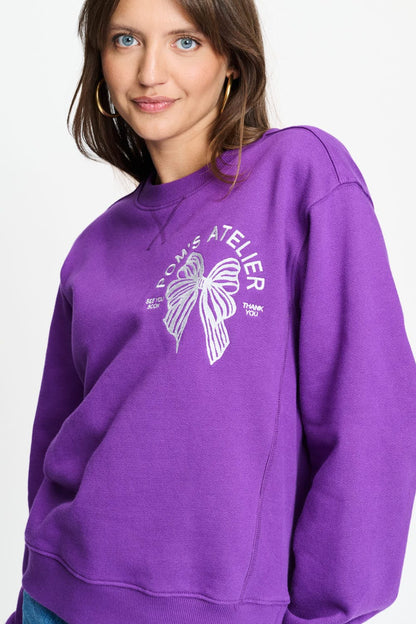 POM Amsterdam Sweaters Purple / 34 SWEATER - Sascha POM's Atelier