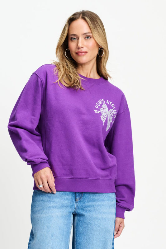 POM Amsterdam Sweaters Purple / 34 SWEATER - Sascha POM's Atelier