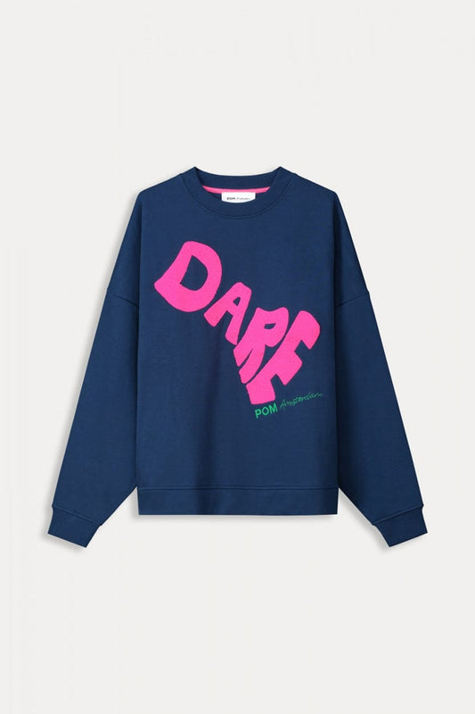 POM Amsterdam Sweaters SWEATER - DARE Eternal Blue