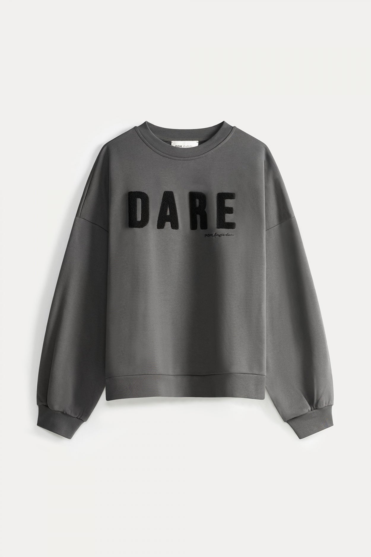 POM Amsterdam Sweaters SWEATER - Dare To Be Anthracite