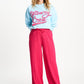 POM Amsterdam Sweaters SWEATER - Getaway Crew Blue Mist