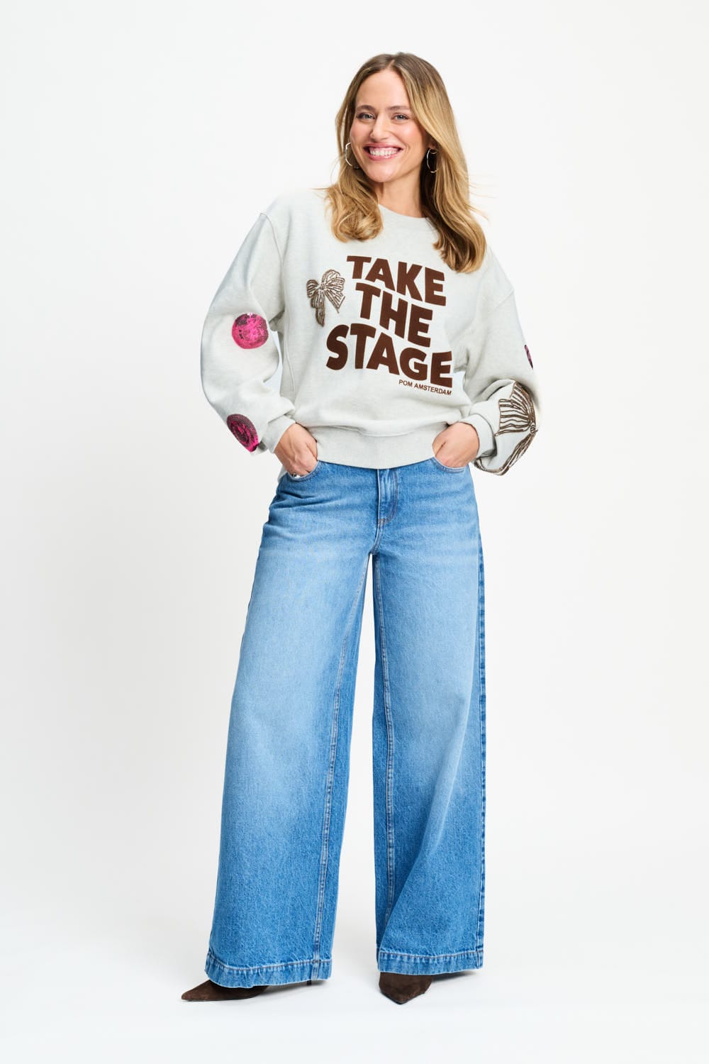 POM Amsterdam Sweaters SWEATER - Sascha Take The Stage