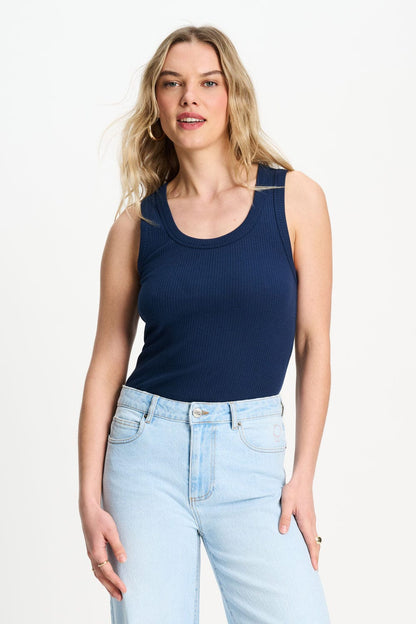POM Amsterdam Tops Blue / 34 TANKTOP - Rue Eternal Blue